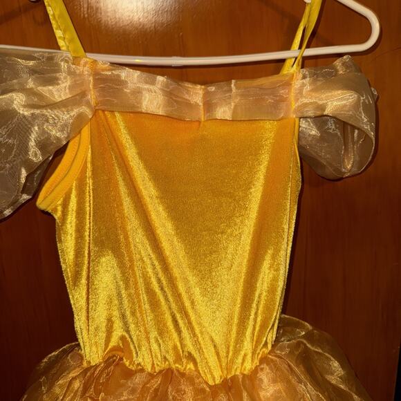 NNJXD Halloween Girl Gold PRINCESS DRESS Party Costume Fancy Dress 150 Size 12 - Picture 7 of 9